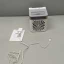 Portable Air Conditioner Fan, 4-in-1 Mini Air Cooler with 450ML Water Tank, 3 Speeds Portable Fan 7 Colors LED Ambient Light, Mini Evaporative Cooler Desktop Humidifier Fan for Bedroom Office Travel