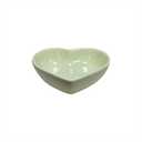 6 pcs Light Green Heart Shaped Porcelain Soy Sauce Dish 1.65 oz Ceramic Dip Dipping Bowls for Dinner Baking BBQ and Cooking