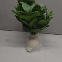 16" Artificial Eucalyptus Stems Potted Plant Indoor Fake Plants - Realistic Greenery with Vase, Small Artificial Office Desk Plants in Pots for Home Decor Weddings Centerpieces