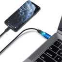 7 x [10Gbps] USB C Female to USB Male Adapter, USB 3.1 A to USB C Adapter SuperSpeed Data Sync for iPhone 17 Air, iPhone 17 Pro Max, iPhone 16 15 Pro Max, Type-C Earphone, Laptop, Charger, Quest Link-Blue