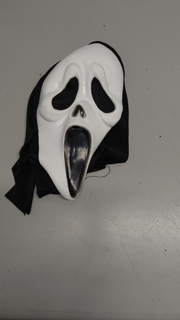 Adult Scream Mask | Classic Ghost Face Slasher, Horror Movie Killer Costume Accessory