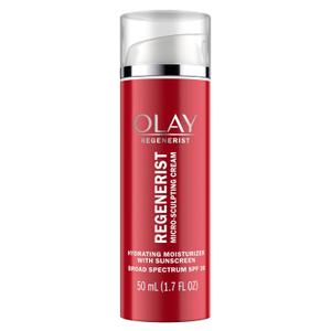 Olay Face Moisturizer by Olay Regenerist Microsculpting Cream With SPF 30 Sunscreen and Vitamin E for Advanced Anti-Aging, 50ml