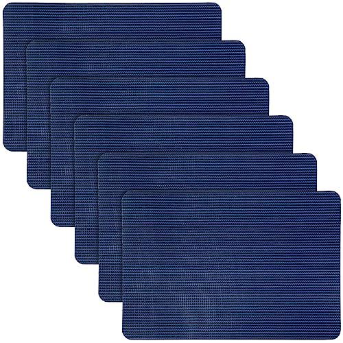 Pool Safety Cover Patch Kit Repair Kit Blue Swimming Pool Patch Repair Mesh Self Adhesive Mesh Inground Saver Pond Cover(6 Pcs,8 x 12 Inch)