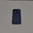 SSLOTSCASE for iPhone 16 Pro Max Case with Stand & Credit Card Holder & Sliding Camera Cover, Full-Body Drop Proof TPU Soft Silicone Edge Protective Case Cover for iPhone 16 Pro Max 6.9'' 5G, Blue