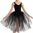 Capezio Little Girls' Romantic Tutu (One Size, Black)