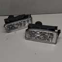 Fog Lights Lamps for 1992 1993 1994 1995 1996 1997 1998 1999 BMW (M3 E36) 318i 318is 318ti 320i 323i 323is 325i 325is 328i 328is 3 Series Original Design, 1 Pair (Smoke Lens)
