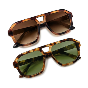 livho Trendy Polarized Square Aviator Sunglasses Women Men Square Eyewear Frame, Retro Sun Glasses for Women Men 2025 Shades