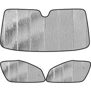 Pigenius Windshield Sunshade and Front Side Window Sun Shades (2Pcs) for Mercedes-Benz Sprinter 2019-2025 - AstraGuard