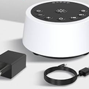 Color Noise Sound Machines with 10 Colors Night Light 25 Soothing Sounds and Sleep White Noise Machine 32 Volume Levels 5 Timers Adjustable Brightness Memory Function for Adults Kids Baby (Black)