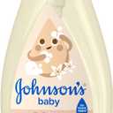 Johnson's Skin Nourishing Moisture Baby Wash, Vanilla & Oat Scents, Tear-Free, Hypoallergenic Baby Body Wash Cleanses, Protects from Dryness, & Leaves Skin Feeling Hydrated, 20.3 fl. oz