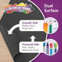 Colorations Dual Surface Paper Roll Classroom Supplies for Arts and Crafts Black (36" x 1000') (Item # DSBK)