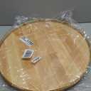 21-Inch Wooden Lazy Susan Turntable  Premium Oak & Iron, Extra Large Rotating Serving Tray for Dining Table, Kitchen Countertop, Farmhouse Dcor, Spice Rack, Charcuterie & Entertaining