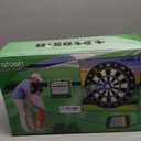 Golf Chipping Game with Hitting Mat, 70"x70" Double Sided Golf Practice Mat Kits with 20 Sticky Balls, Indoor Outdoor Golf Training Accessories for Adult Family Yard Game (No Club)