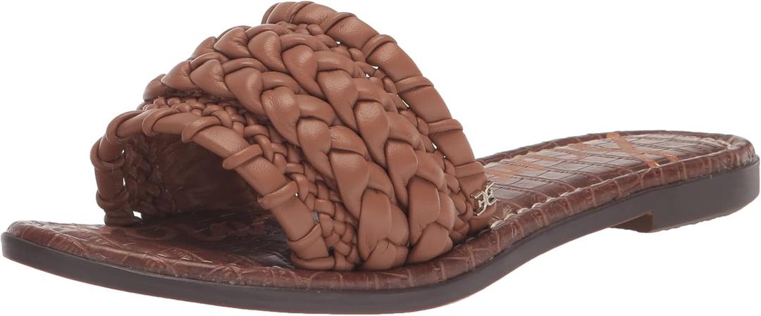 Sam Edelman Women's Giada Flat Sandal (5.5, Light Cuoio Brown)
