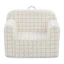 Delta Children Checkered Cozee Chair, Cream