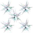 32inch Explosion Star Balloons 5 * 12 Pcs Foil Flower Print Spike Balloons for Wedding Birthday Spring New Year Party Decorations (Green Pink Flower)