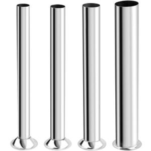 4Pcs Sausage Stuffing Tubes Fits for Meat Grinder Sausage Filling Tuber Meat Stuffer Tube 4 Sizes-0.63"-16mm 0.86"-22mm 1.26"-32mm 1.5"-38mm, Base 2.1 inch-54mm