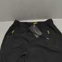 Womens Hiking Pants Quick Dry UPF 50 Lightweight Travel Golf Cargo Safari Pants Zipper Pockets (Large Petite, Black)