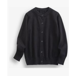 Women Cardigan Sweater Cotton School Uniforms Solid Kids Long Sleeve Button Down Sweaters Knit Tops, Size 160