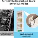 MAGINELS 4-Tier Slim Shoe Rack Organizer and Tall Storage for Closet,Hidden Thin Shoes Cabinet for Small Spaces,Narrow Shelves for Wall Behind Door,Entryway,White