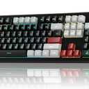 MageGee Creamy Keyboard,K2 Keyboard Wired RGB Backlit 104 Keys Waterproof Ergonomic Keyboards,PC for PC/loptop/MAC - Knight Red