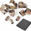 9 Pcs Leather Hole Cutter Tool Set, 3 Sizes Heart Star Water Drop Cutters Tools Kit High Carbon Steel Heart Die Cutters, Leather Hole Punch Cutting Dies Kit for DIY Leathercraft