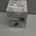 Youngever Black Plastic Apothecary Jars, Qtip Holder, Cotton Swab Holder, Bathroom Vanity Organizer for Cotton Balls, Cotton Pads, Qtips (3 Sets)