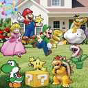 Mariy Birthday Party Supplies, 8PCS Mariy Birthday Decorations Yard Sign with Stakes, Outdoor Party Decor Yard Signs for Mariy Themed Party Decorations Outdoor Indoor Halloween Christmas