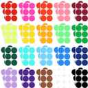 240 Pieces 3 Inch 20 Colors Colored Labels Circle Stickers Colored Dot Stickers Large Labels Coding Sticker Self Adhesive Dot Circle for Coloring Marking Organizing