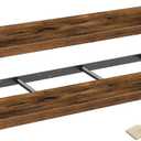 QEEIG Bathroom Shelves 55 inches Long Wall Shelf Large Extra Long 55 x 9 inch Set of 2, Rustic Brown (008-140BN) (55.1", A. Brown)