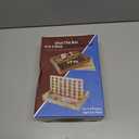 Glintoper Shut The Box & 4 in a Row Tables Game Set, Classic Wood Dice Game with Numbers & Line Up 4 Game for Kids Family, Living Room Rustic Coffee Table Decor, Travel Game Strategy Board Games