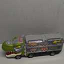 JOYIN 13 in 1 Dinosaur Toys for Kids 3-5, Transport Dinosaur Carrier Truck with 12 Pull Back Cars, Toddler Toys 3-4 Birthday Gifts for 3 4 5+ Year Old Boys