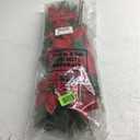 Hotop 6 Pcs Christmas Artificial Poinsettias Florals 19.6 Inch Large Christmas Poinsettia Decorations Red Green Christmas Flower Picks Stem for Christmas Tree Ornament Wreath DIY Xmas Party Decor