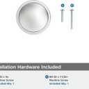 Amerock Faraday 1-1/4 inch (32mm) Diameter Polished Chrome Cabinet Knob, BP3774026