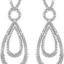 Sterling Silver Diamond Drop Earrings (0.5 cttw)