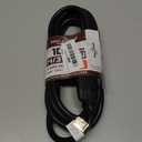 10ft Black Outdoor Extension Cord Waterproof, UL Listed, 14/3 SJTW Heavy Duty 3 Prong, 14 Gauge 15A Power Cord Ideal for Indoor Outdoor Lights, Appliances, and Lawn