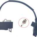 PARTSRUN 4244-400-1307 BR450 BR350 BR350Z BR430 BR430Z Ignition Coil with Spark Plug For STIHL Backpack Blower Sprayer SR430 SR440 SR450 ZF433-HHS