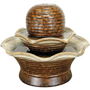 Foreside Home & Garden Tiered Ball Indoor Water Fountain With Pump