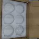 PINIWON Set of 12 Clear Glass Tealight Candle Holder, 3'' H x 3.9'' W, Small Bubble Vases, Round Bowl Votive Candle Holders Bulk for Wedding Table Centerpiece Home Decor