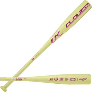 Rawlings | 2026 | Clout Ai Baseball Bat | USA | -10 Drop | 2 5/8" Barrel | 1 Pc. Alloy, 28"