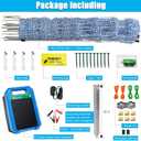 35"x164' Electric Fence Netting Solar Kit for Sheep Garden Backyards | Portable Fence Netting & 0.2J Solar Energizer All-in-One Kit for Goats, Beehives, Dogs, Livestock, Homesteads etc