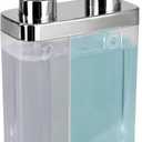 Kitchen Details Dual Pump Soap & Lotion Dispenser | Bathroom and Kitchen Sink | Countertop | Compact Design | Clear