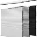 Top Down Bottom Up Cellular Shades, Cordless Blackout TDBU Honeycomb Blinds with Thermal Insulated, Noise Reduction, Room Darkening Cellular Blinds for Home, Office Indoor Window, Black