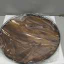 Lazy Susan Turntable Organizer for Table Top, 21 Round Wooden Lazy Susan for Cabinet Kitchen Countertop Pantry Dining Coffee Table for Condiments Spices, Rustic Bathroom Vanity Tray for Soap Candle