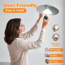 Light Bulb Security Camera -2.4GHz WiFi 1080p Security Cameras Wireless Indoor Outdoor Motion Detection and Alarm,Two-Way Talk,Color Night Vision,Can be Used as a Street lamp