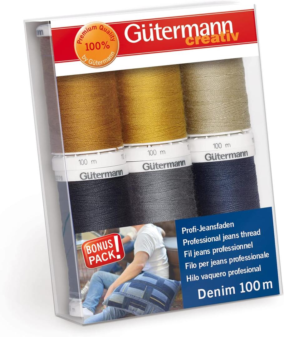 Gutermann Thread Denim 6 SPLS Denim Multicoloured
