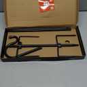 Ottsuls Bird Feeder Pole, 45 INCH Heavy Duty Shepherds Hooks for Outdoor with 5 Prong Base, Adjustable Stand Hanger for Garden Plant, Hummingbird Feeder, Lantern, Hanging Wedding Decor (2 Pack)