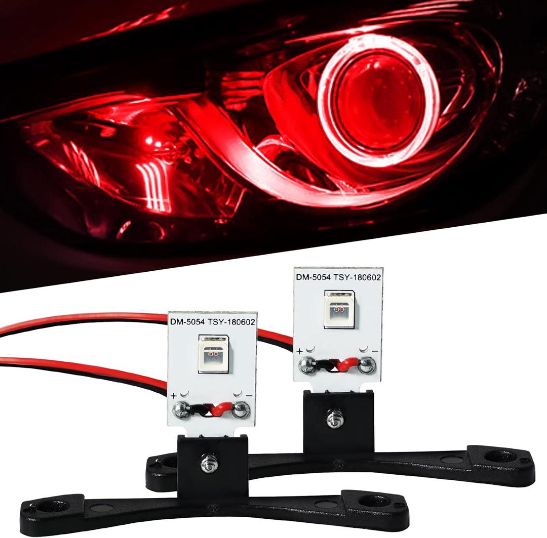 Qasim LED Devil Eye DRL LED Module for Projector Lens Retrofit DIY Red Demon Evil Eye-2Pack