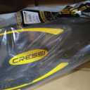 Cressi Snorkeling Adjustable Fins for All Family - Long Blade Versatile Open Heel Flippers - Palau: Made in Italy S/M