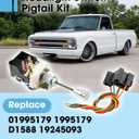 Headlight Switch Pigtail Kit 8Pin Connector Compatible with GM Chevy 1968-1984 Replace 01995179 1995179 D1588 19245093